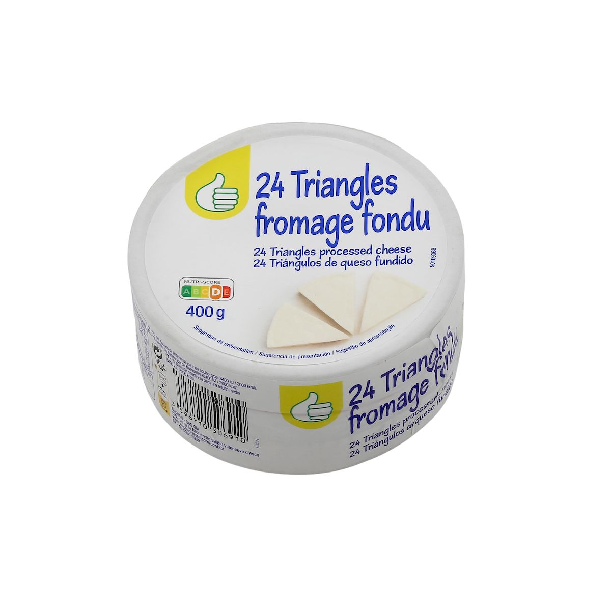 POUCE Triangles fromage fondu 24 pièces 400g
