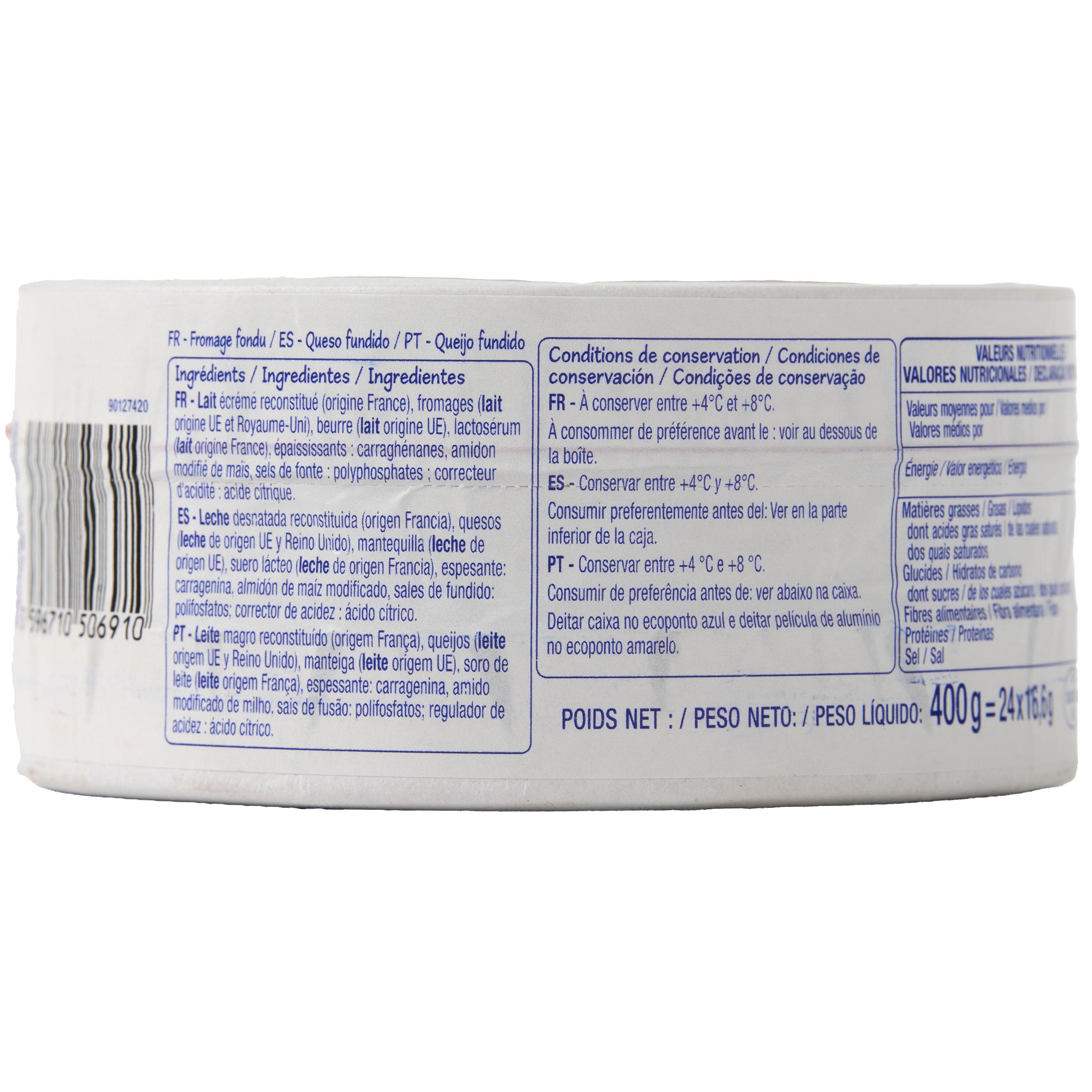 Voir la diapositive 4 : POUCE Triangles fromage fondu 24 pièces 400g