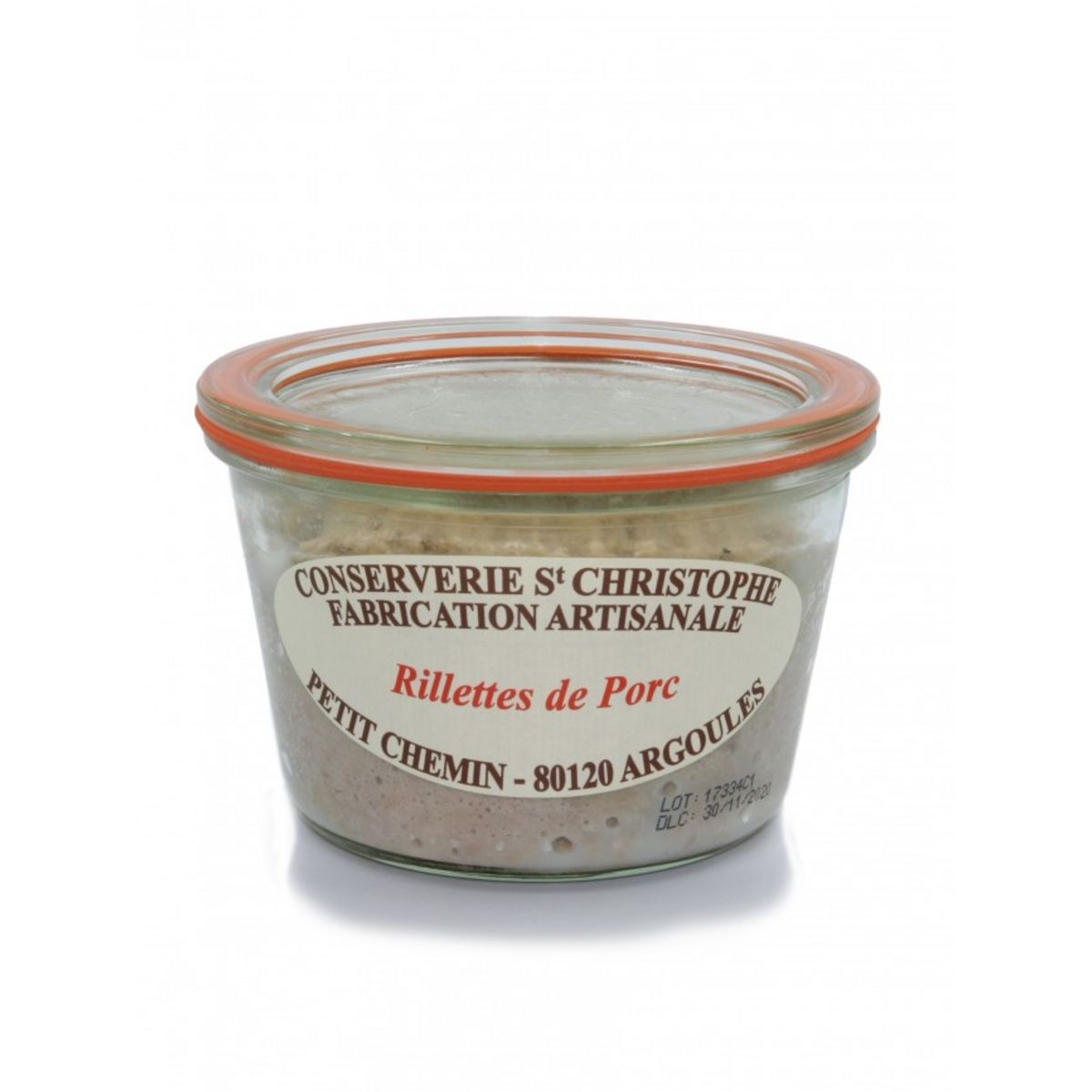 CONSERVERIE ST CHRISTOPHE Rillettes de porc 250g
