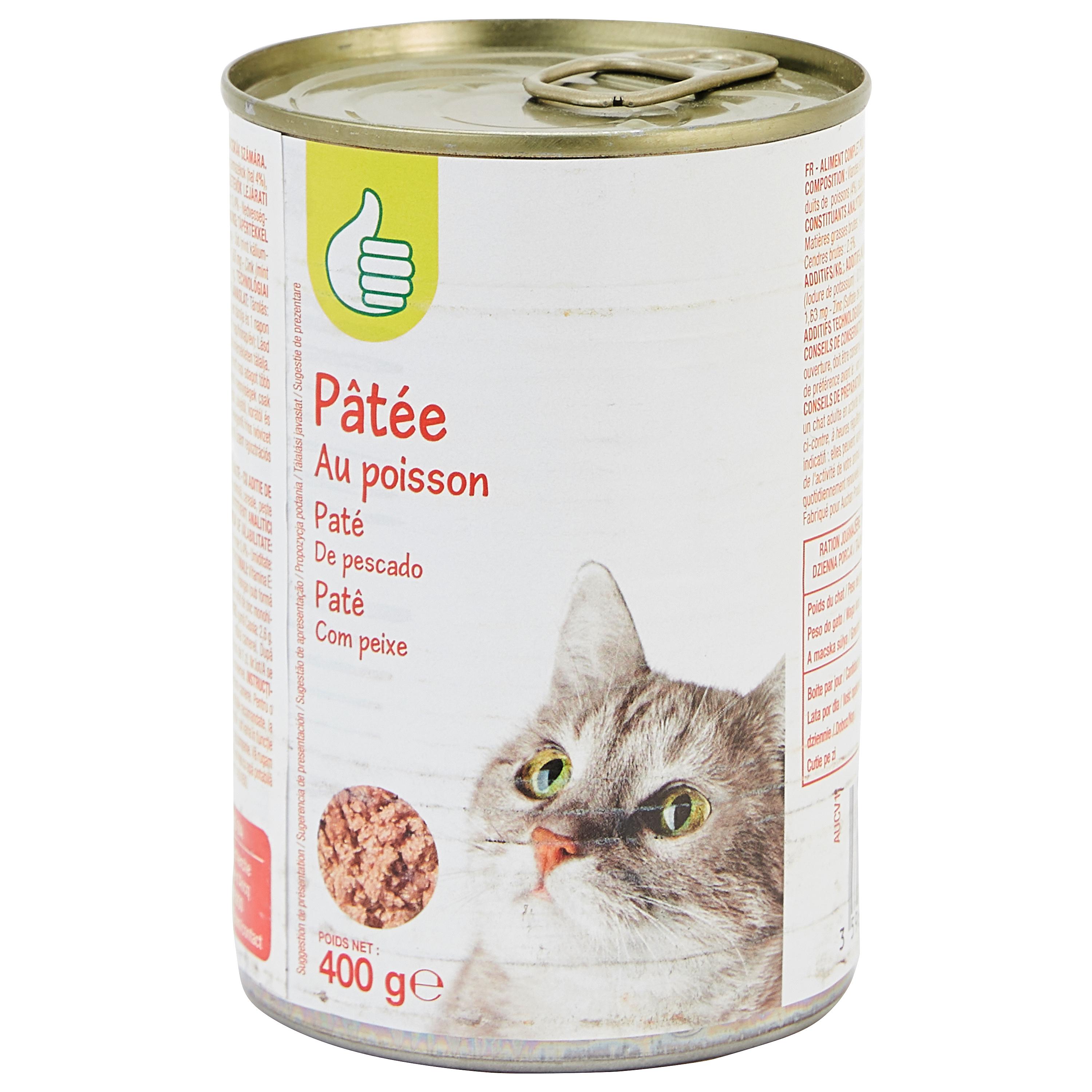 Voir la diapositive 4 : POUCE Boîte pâtée au poisson pour chat 400g