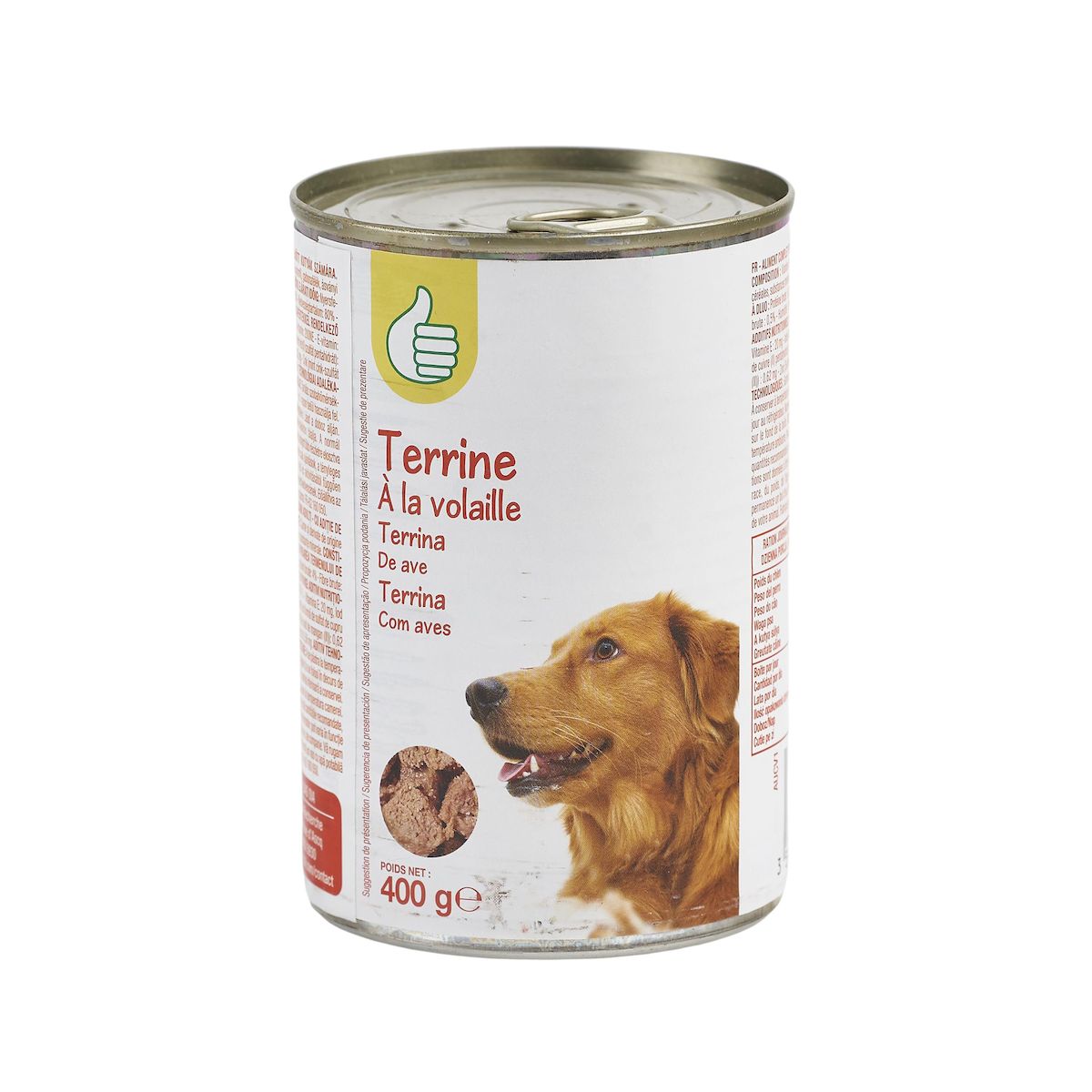 POUCE Terrine à la volaille pour chien 400g
