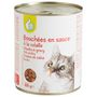 Voir la diapositive 4 : POUCE Bouchées en sauce à la volaille pour chat 800g