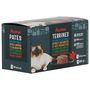 Voir la diapositive 2 : AUCHAN Terrines au poisson et à la viande pour chat 4x85g