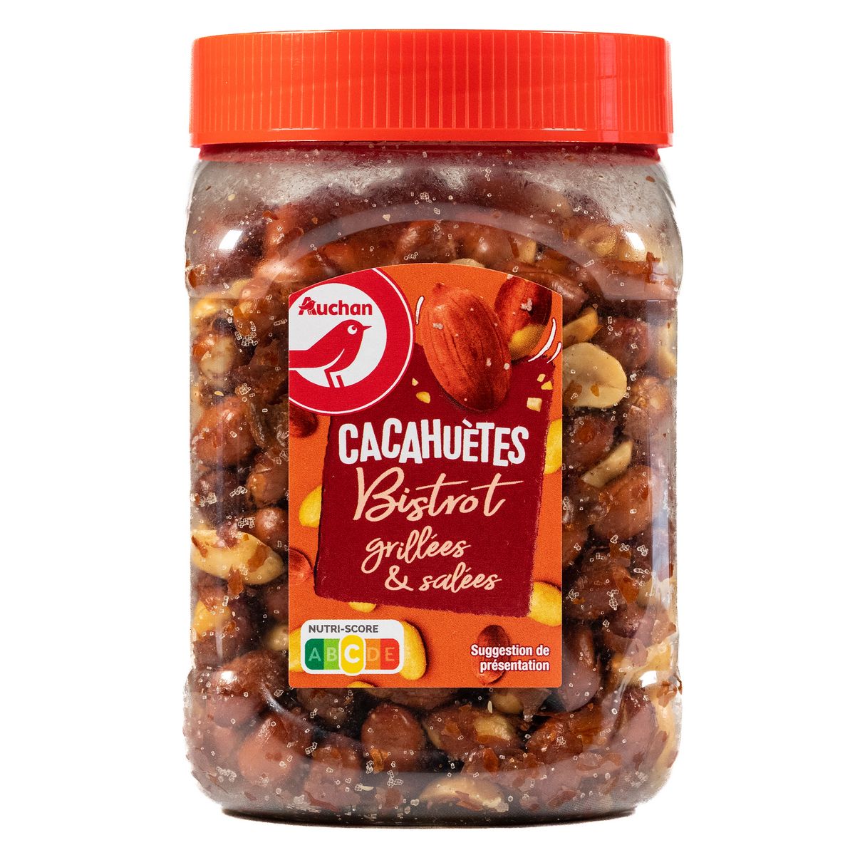 AUCHAN Cacahuètes bistrot grillées & salées 400g