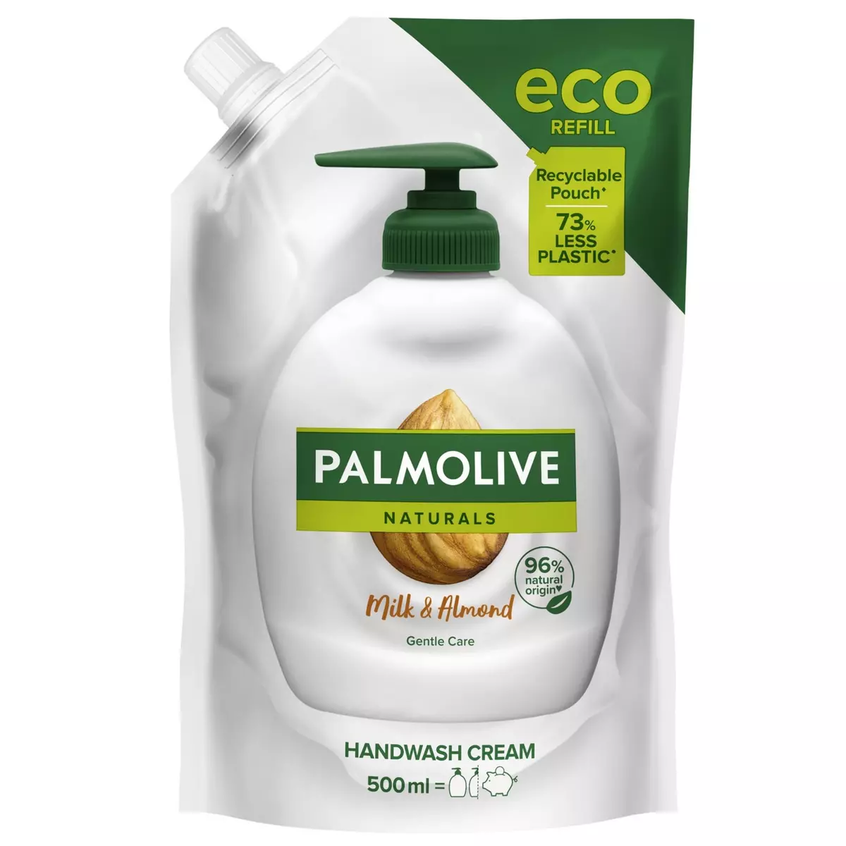 PALMOLIVE Naturals recharge savon mains lait amande 500ml