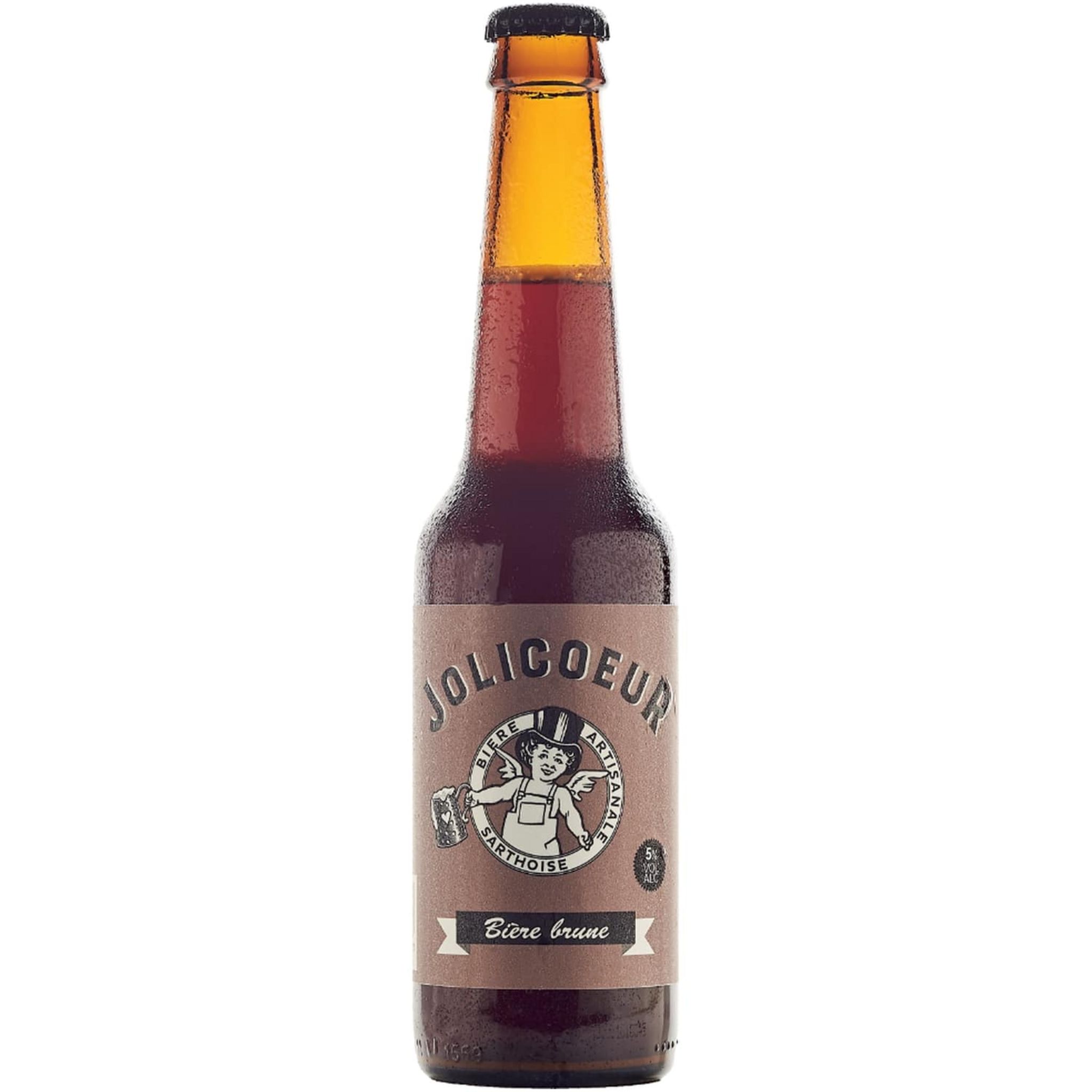 JOLICOEUR Bière brune 5% bouteille 33cl