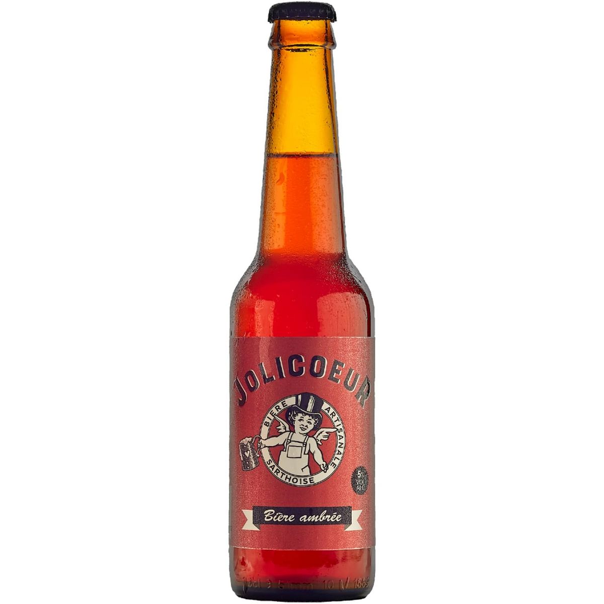 JOLICOEUR Bière ambrée 5% bouteille 33cl