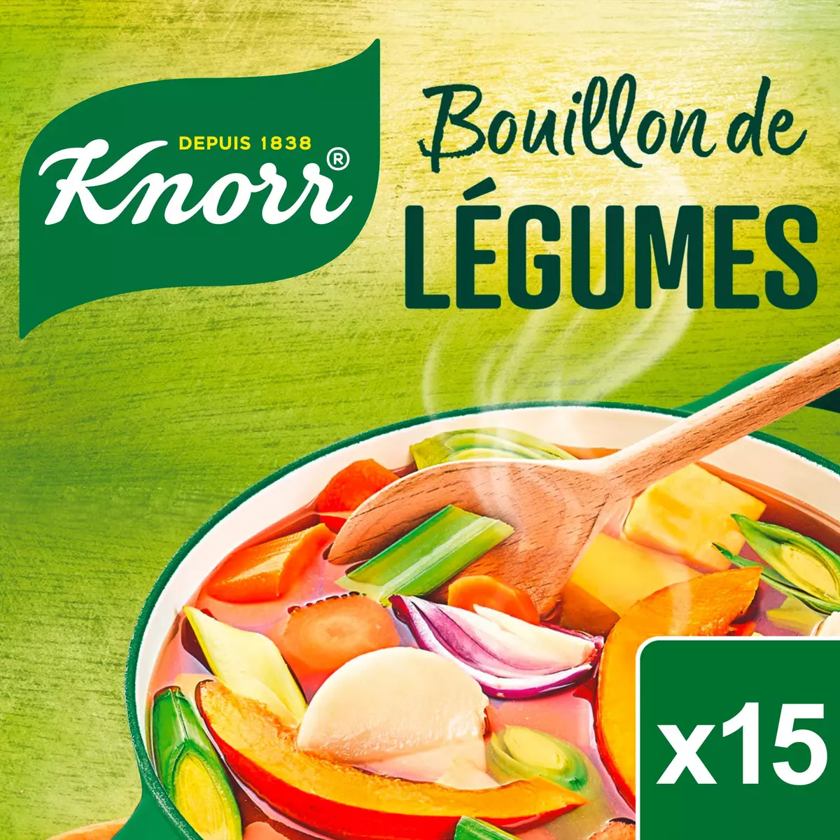 KNORR Bouillon de légumes 15 tablettes 150g