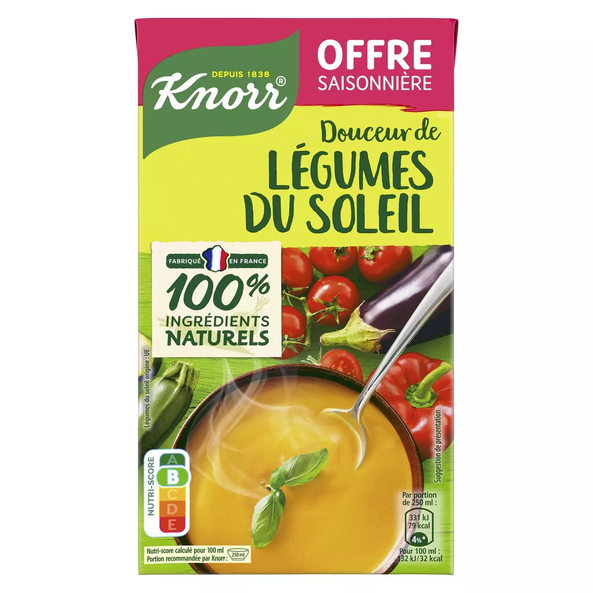 KNORR Soupe Douceur de légumes du soleil 1l