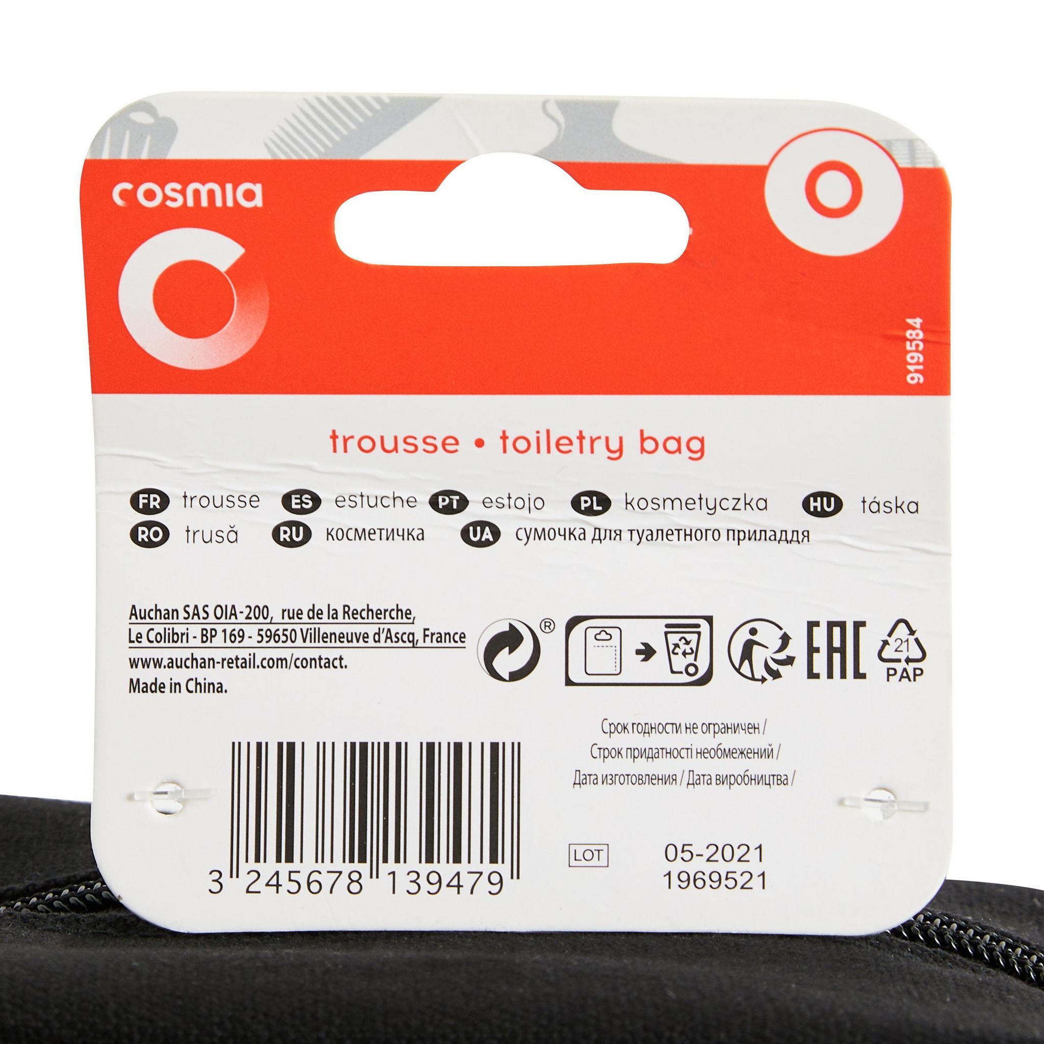 Voir la diapositive 2 : COSMIA Trousse vanity 1 pièce