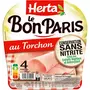 HERTA Le Bon Paris Jambon cuit au torchon sans nitrite 4 tranches 140g