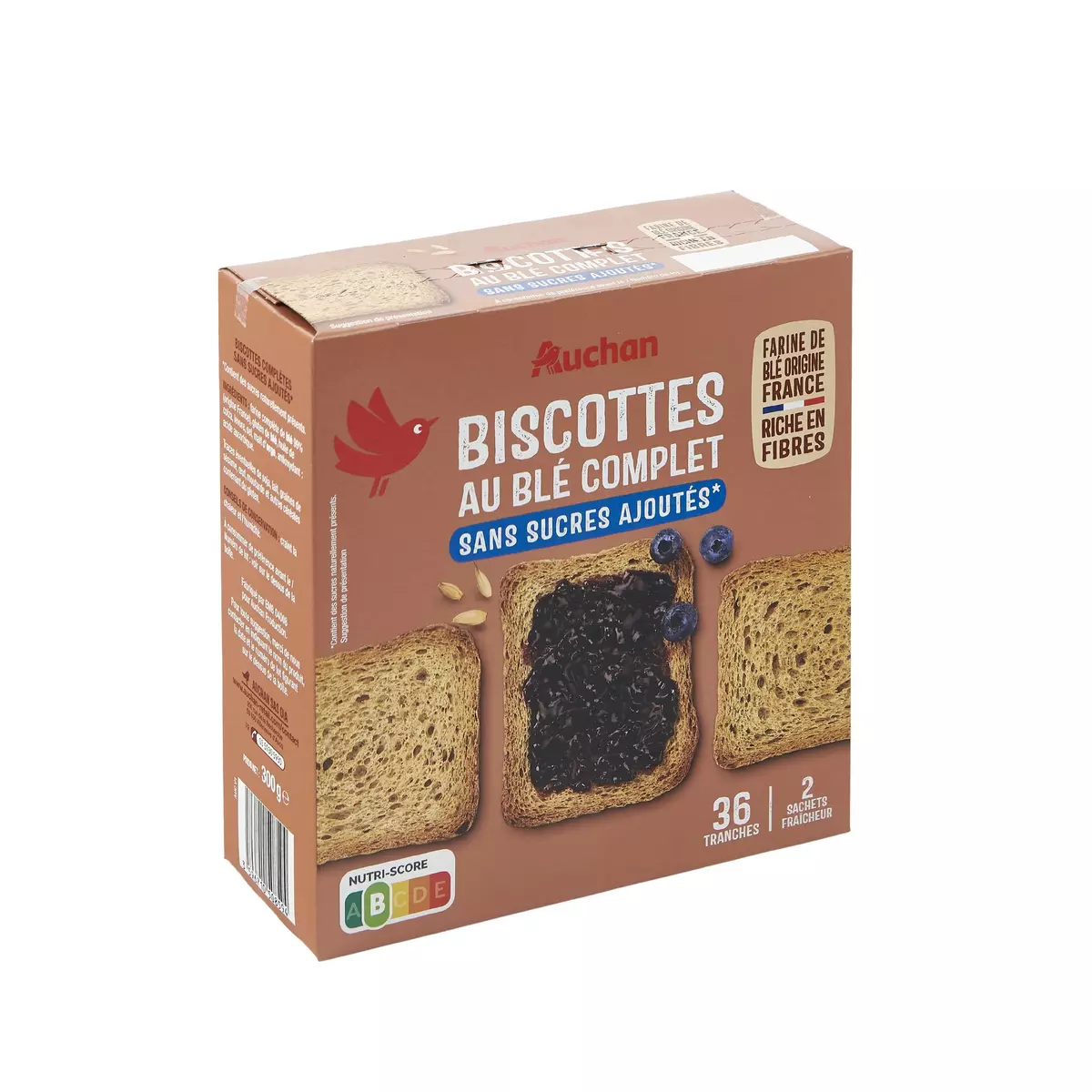 Biscottes Sans sucres ajoutés - Pasquier - 300 g