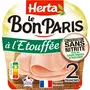 HERTA Le Bon Paris Jambon cuit à l'étouffée sans nitrite 2 tranches 70g
