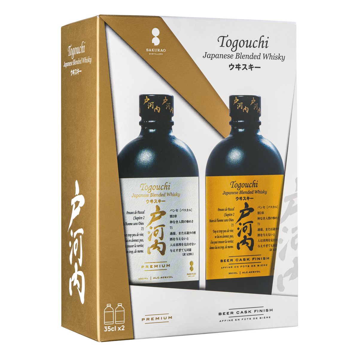 TOGOUCHI Coffret de Whisky japonais 40% 2x35cl
