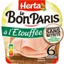 HERTA Le Bon Paris Jambon cuit à l'étouffée sans nitrite 6 tranches 210g