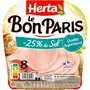 HERTA Le Bon Paris Jambon cuit à l'étouffée réduit en sel 8 tranches 280g