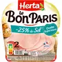 HERTA Le Bon Paris Jambon cuit à l'étouffée réduit en sel 2 tranches 70g