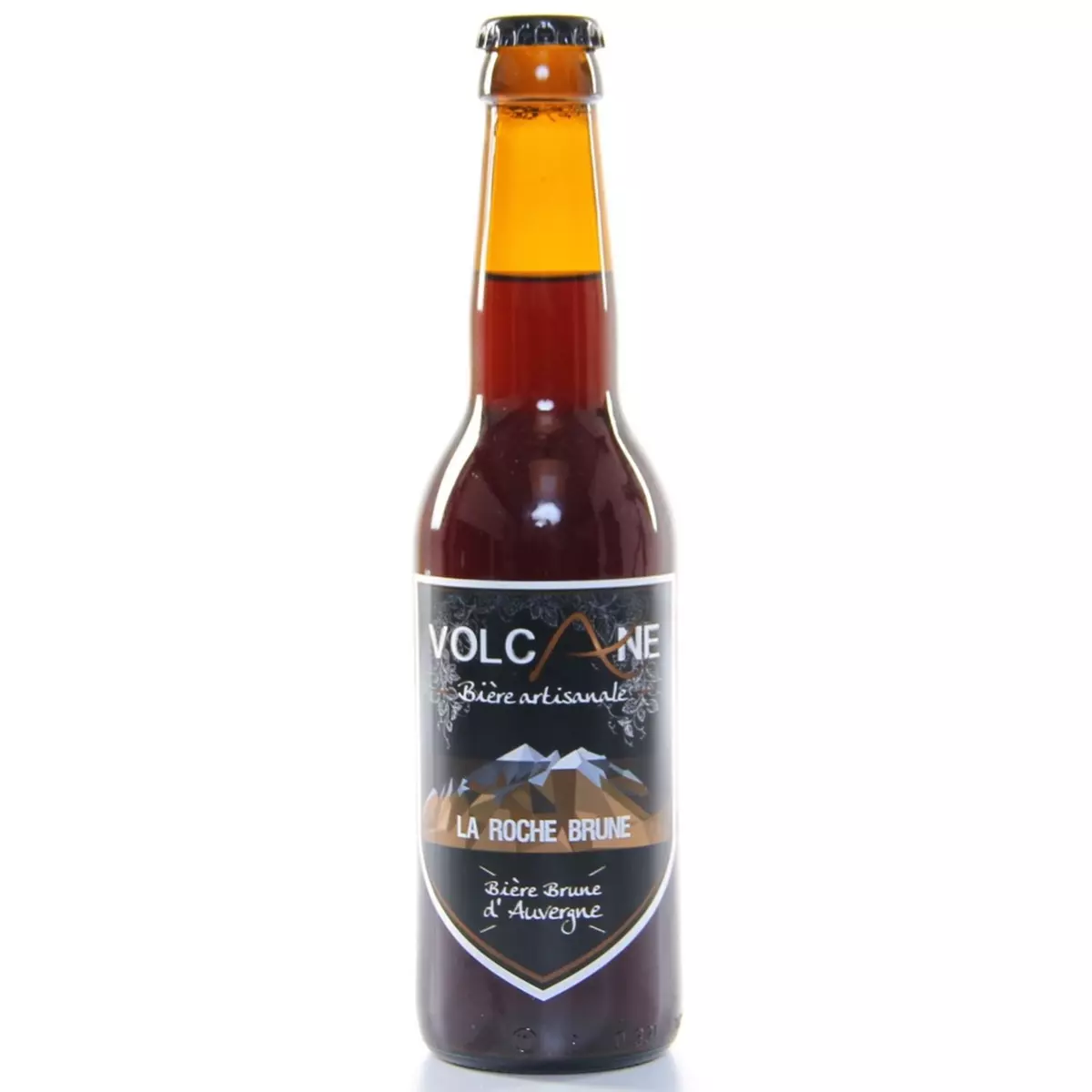 VOLCANE Bière brune d'Auvergne La roche brune 5.8% bouteille 33cl