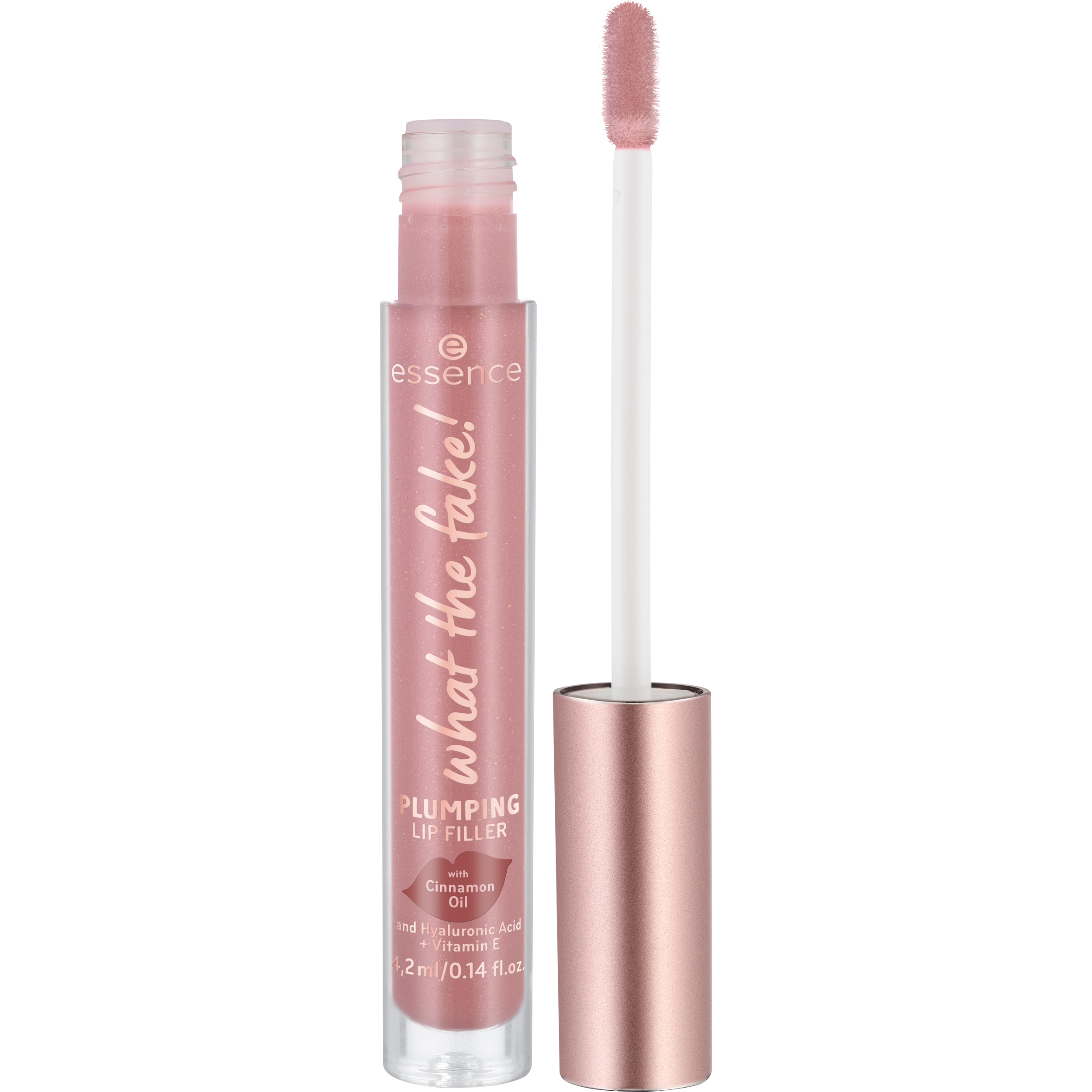 Voir la diapositive 2 : ESSENCE What the fake! Plumping lip filler brillant à lèvres repulpant 02 oh my nude! 4,2ml