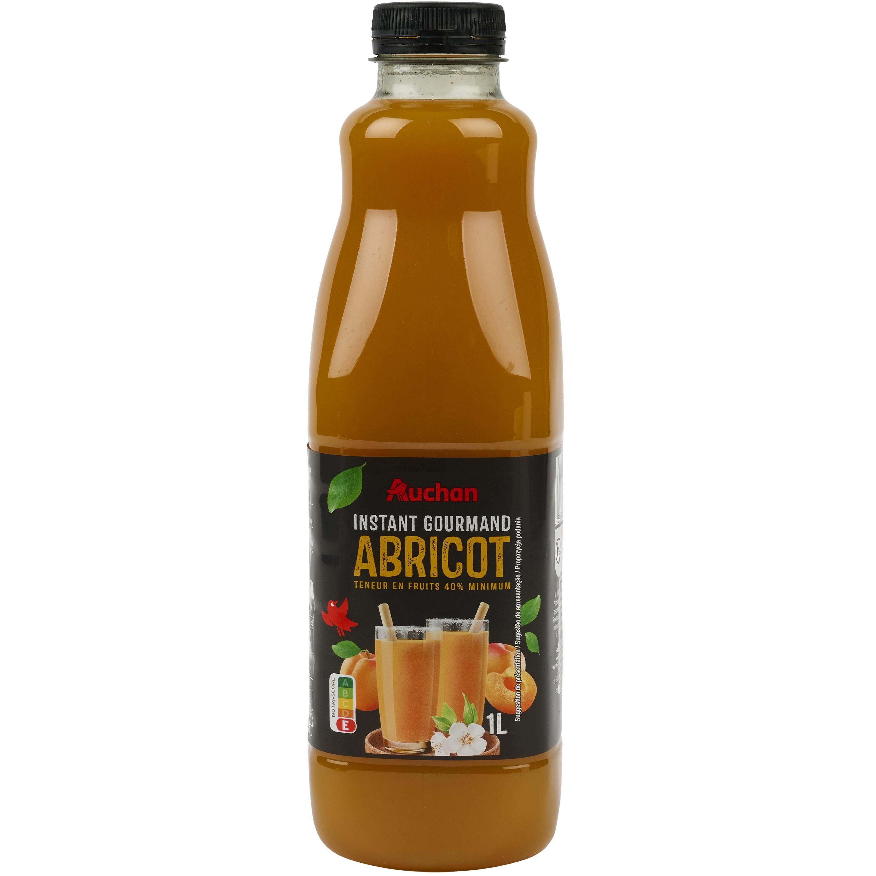 Voir la diapositive 3 : AUCHAN Nectar abricot Instant Gourmand 1l