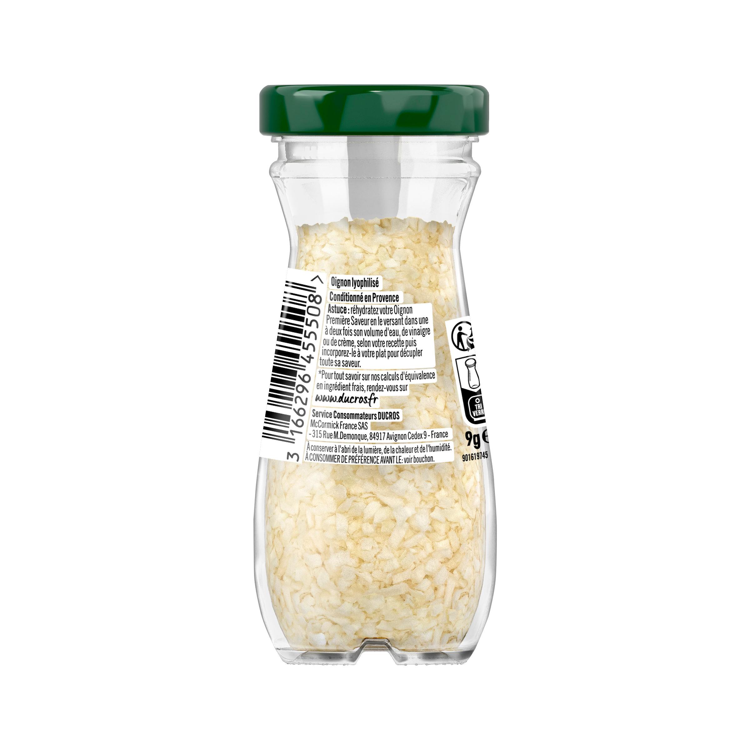 Voir la diapositive 2 : DUCROS Oignon première saveur flocons 63g