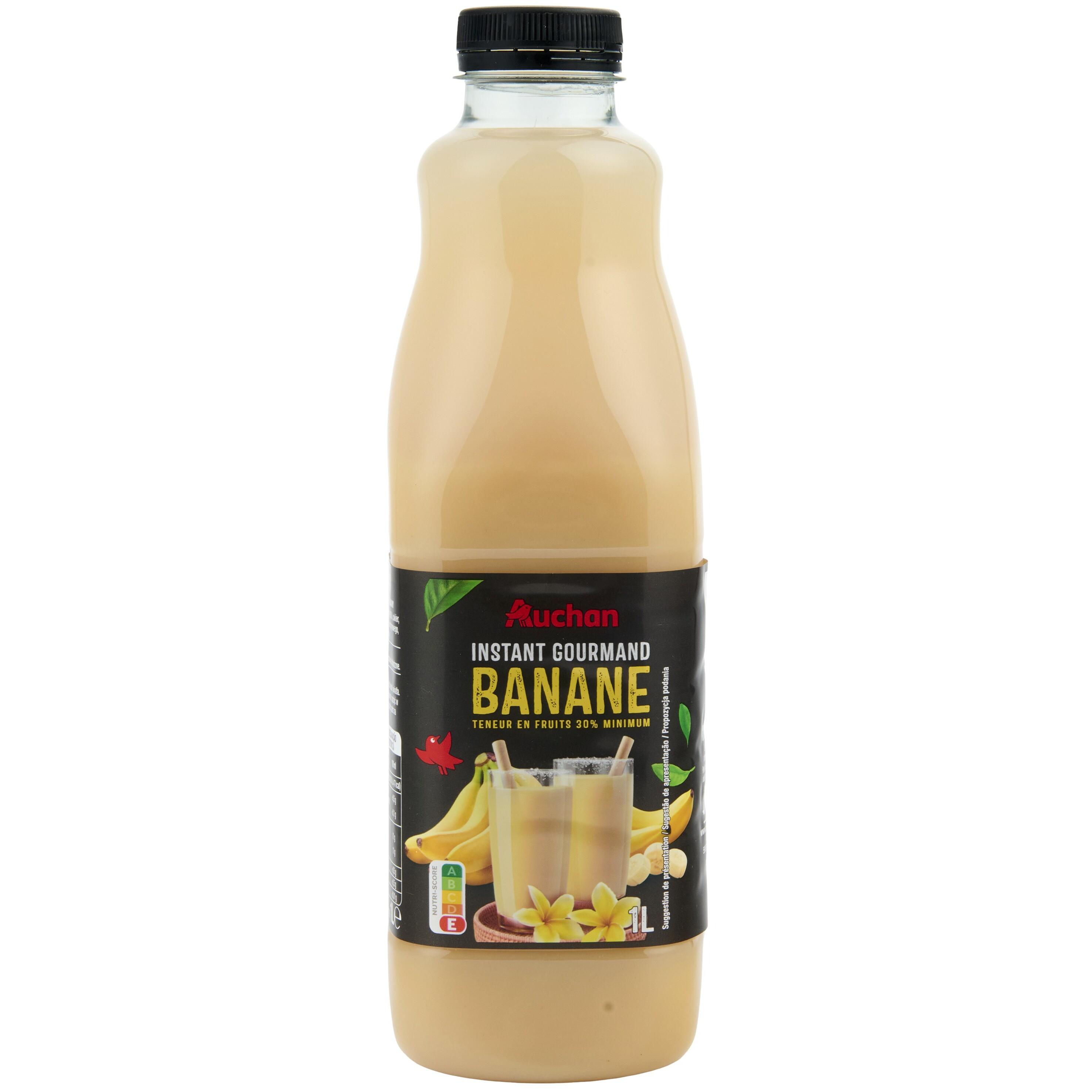 Voir la diapositive 4 : AUCHAN Instant gourmand Nectar de banane 1l