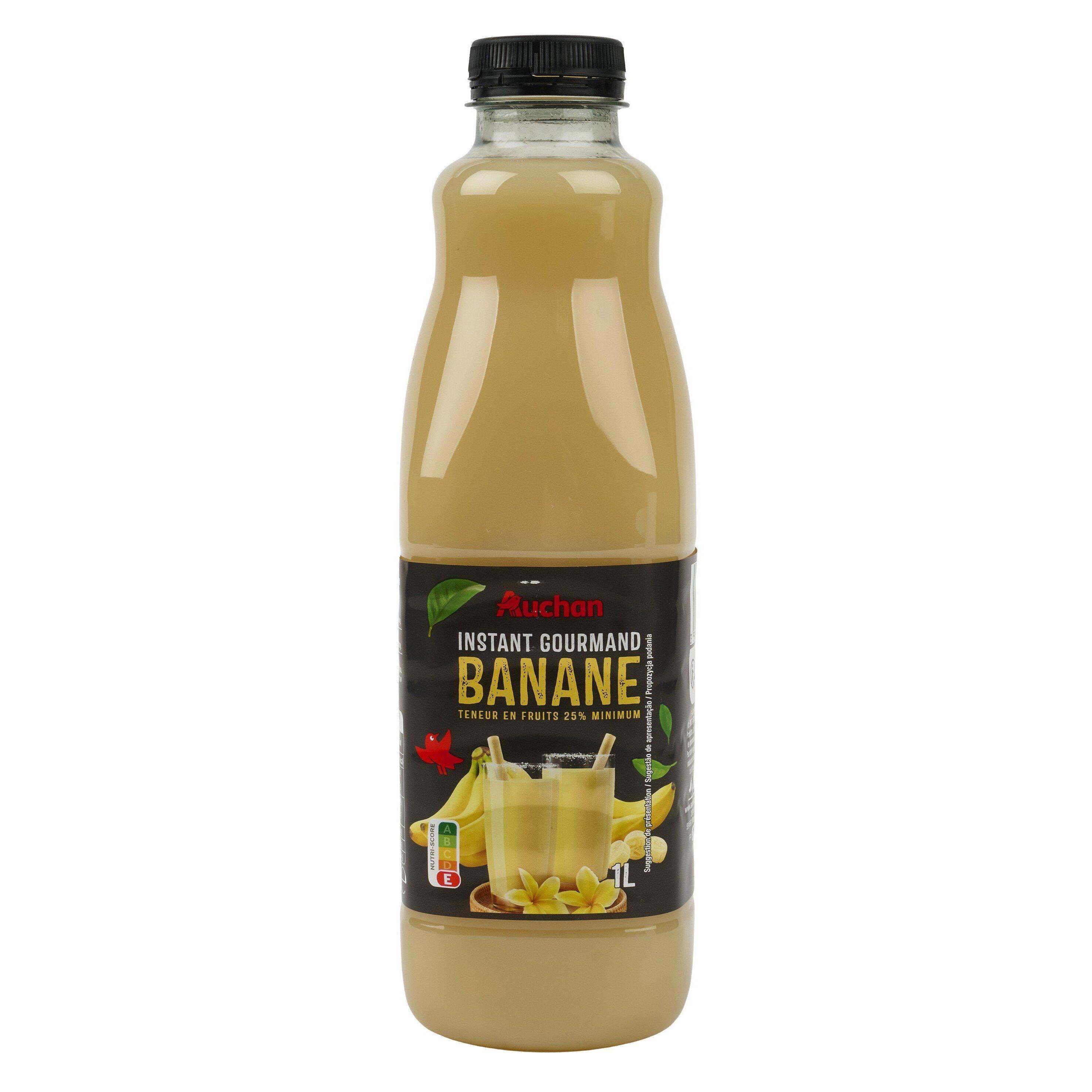 Voir la diapositive 6 : AUCHAN Instant gourmand Nectar de banane 1l