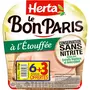 HERTA Le Bon Paris Jambon cuit à l'étouffée sas nitrite 6 tranches + 3 offertes 315g