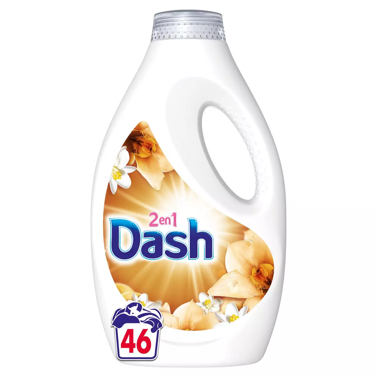 DASH Lessive liquide 2 en 1 souffle précieux 46 lavages 2.3l