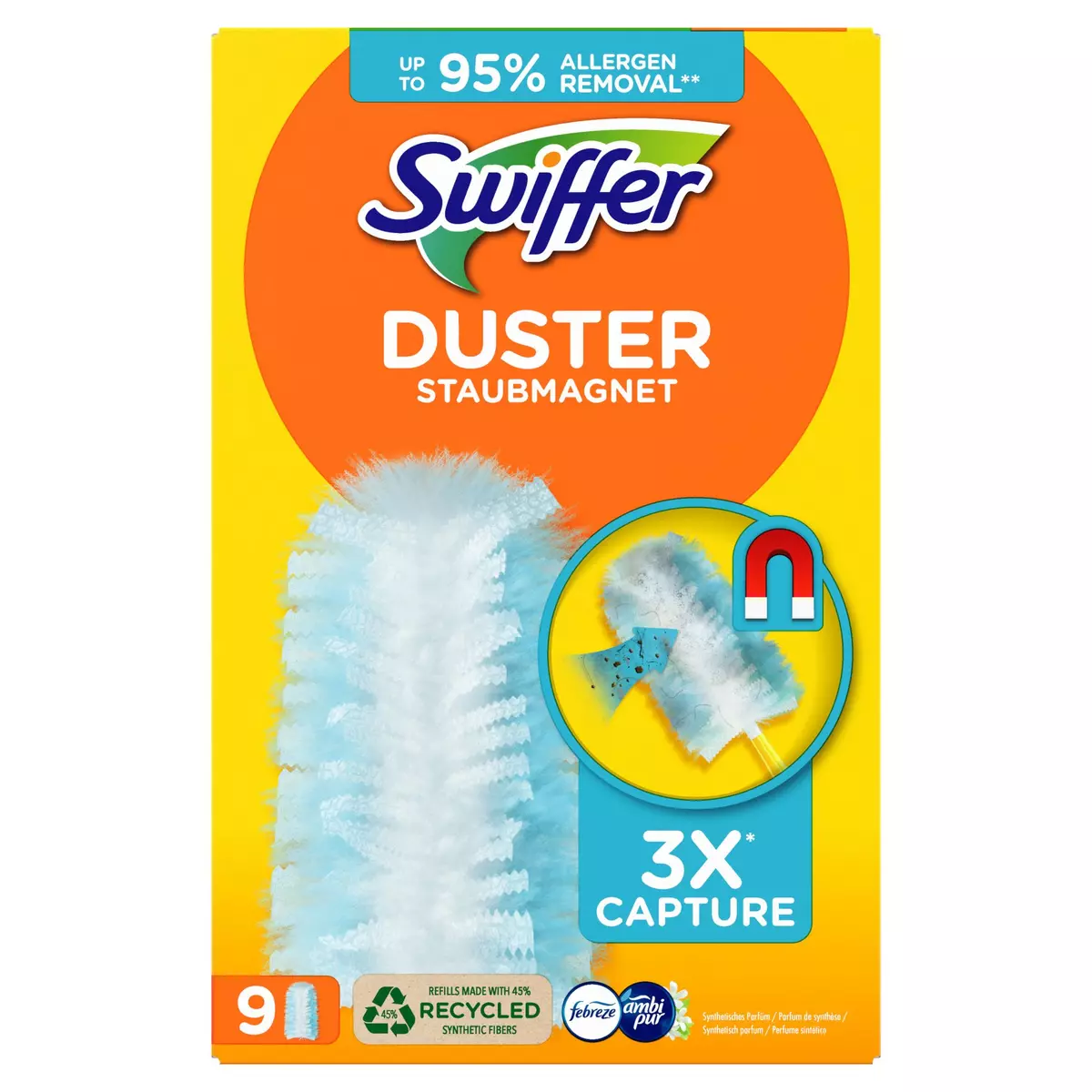SWIFFER Duster recharge plumeau 9 pièces