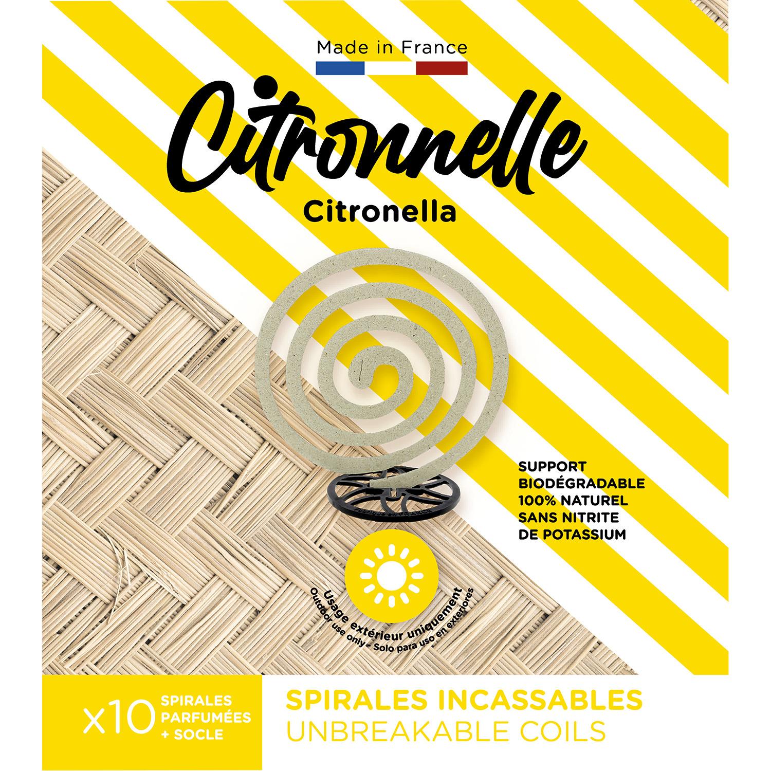 DEVINEAU Encens à spirale citronnelle 10