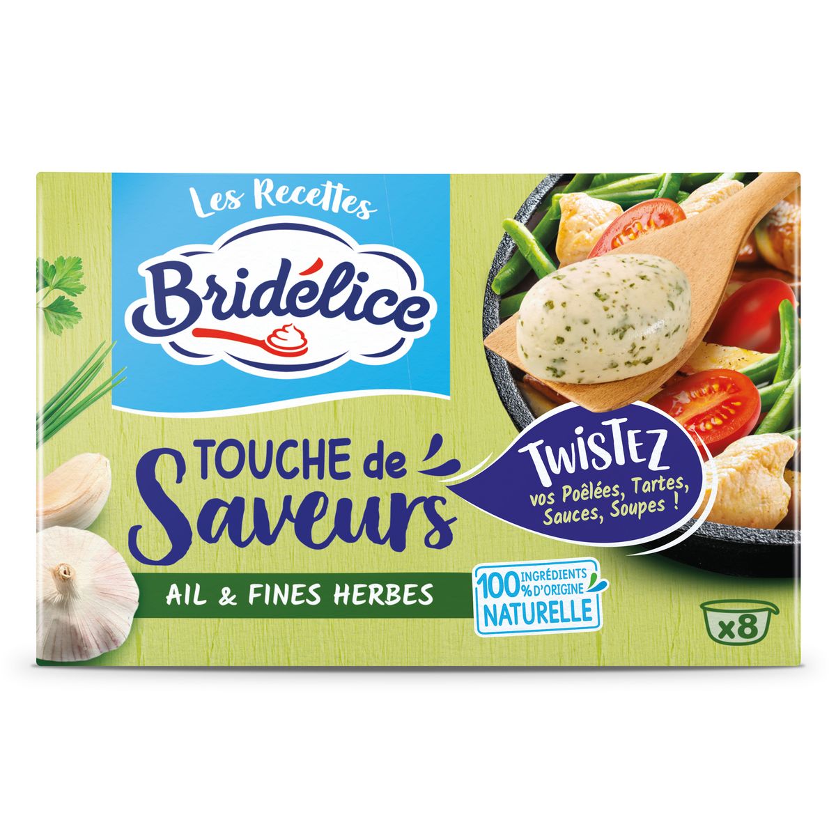 BRIDELICE Touche de saveurs Ail & Fines Herbes 192g