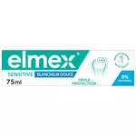 ELMEX Dentifrice sensitive blancheur douce triple protection 75ml