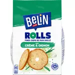BELIN Biscuits fines chips Rolls goût crème et oignon 150g