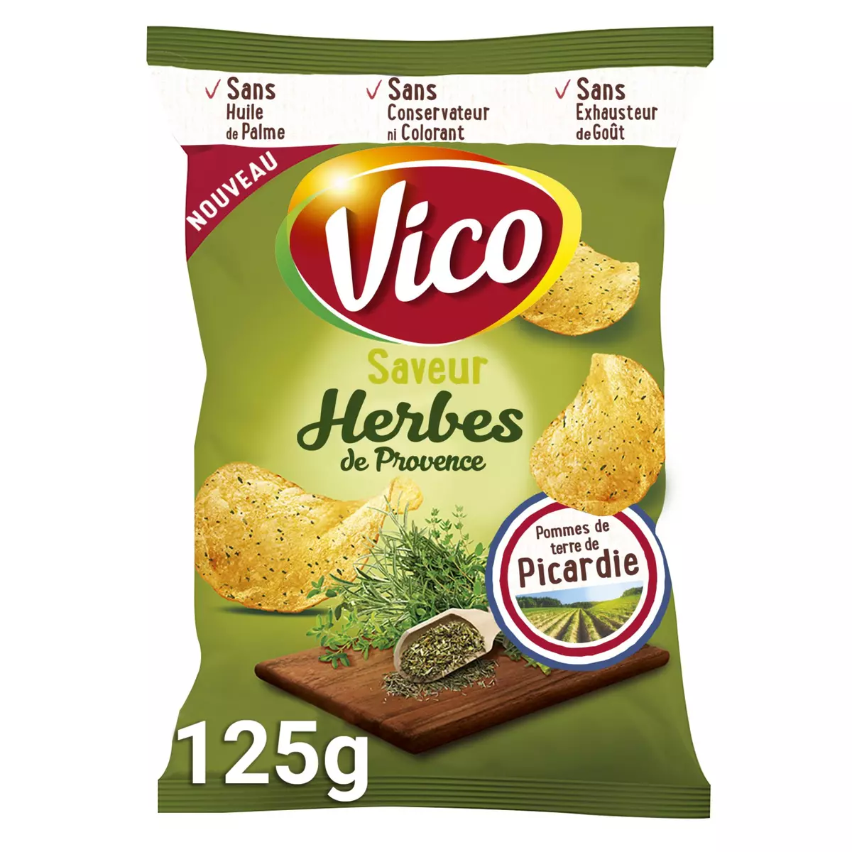 VICO Chips saveur herbes de Provence 125g