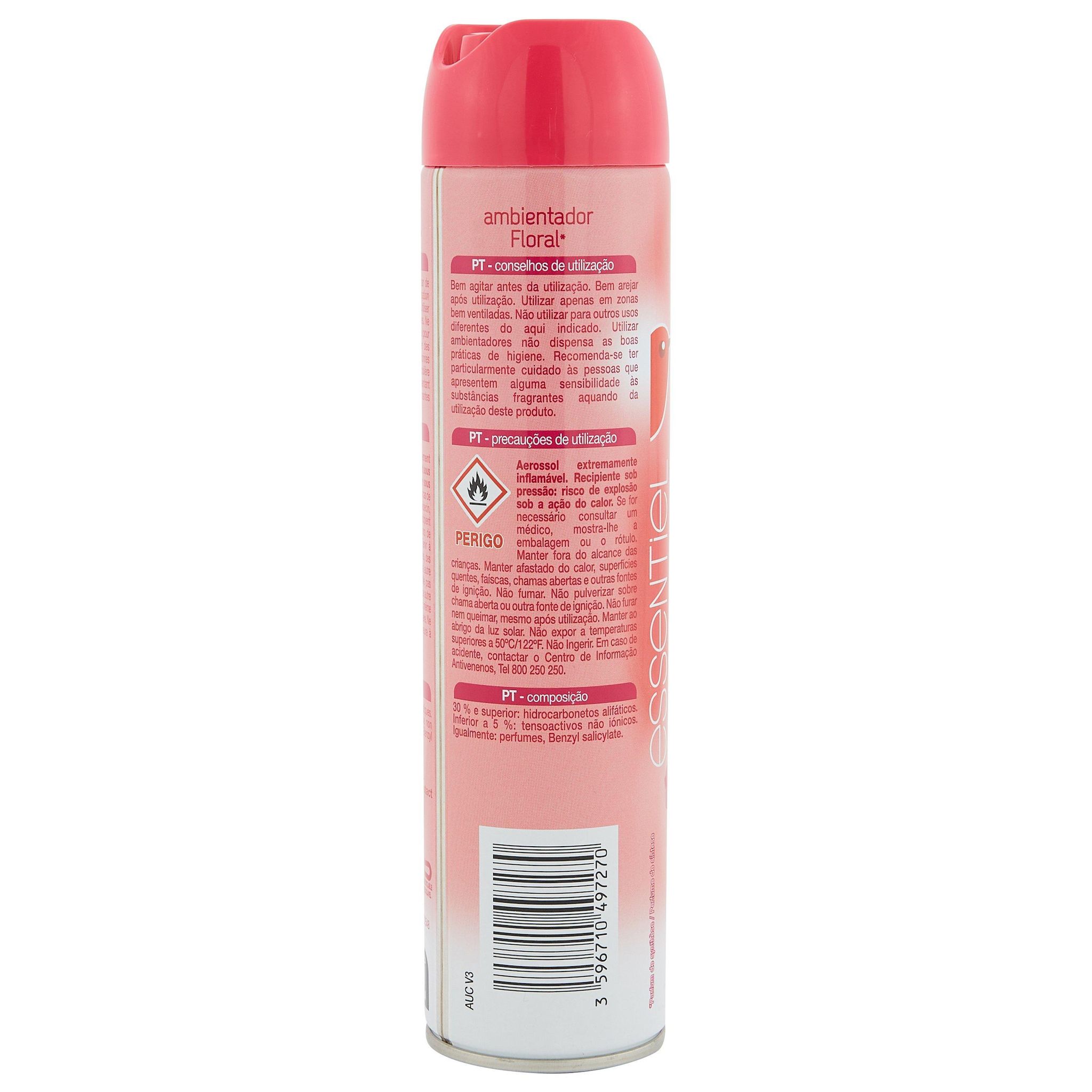 Voir la diapositive 2 : AUCHAN Aérosol désodorisant pivoine de chine 300ml