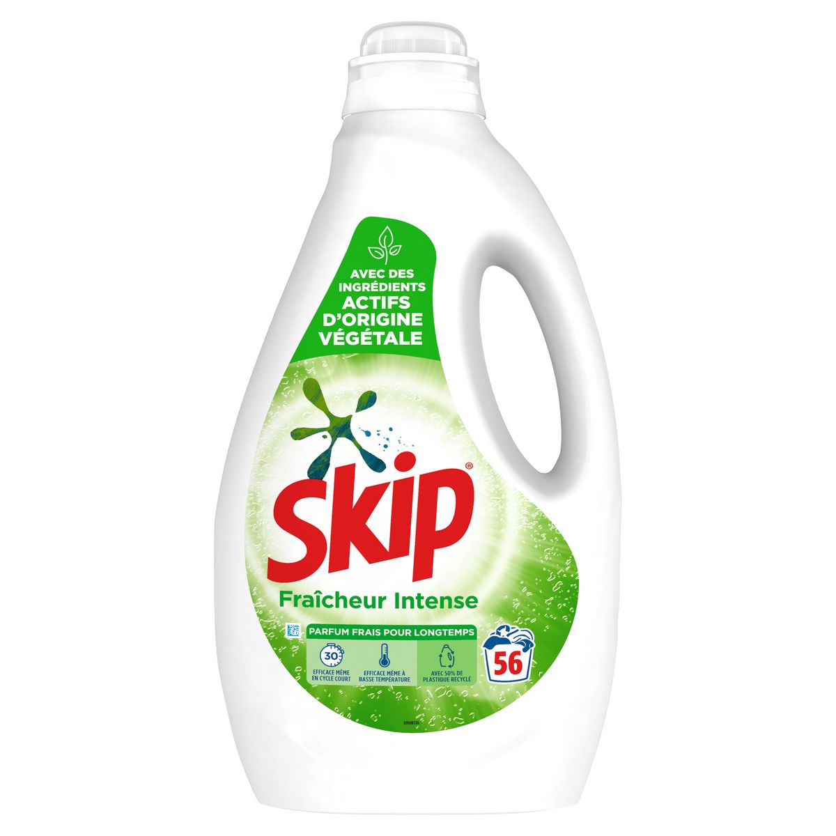 SKIP Lessive liquide fraîcheur intense 56 lavages 2,52l