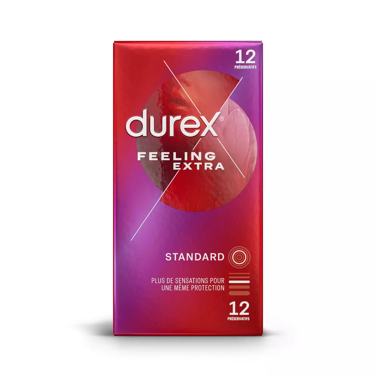 DUREX Feeling extra préservatifs standard 12 préservatifs