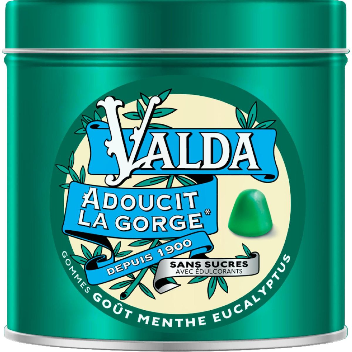 VALDA Gommes goût menthe eucalyptus 140g