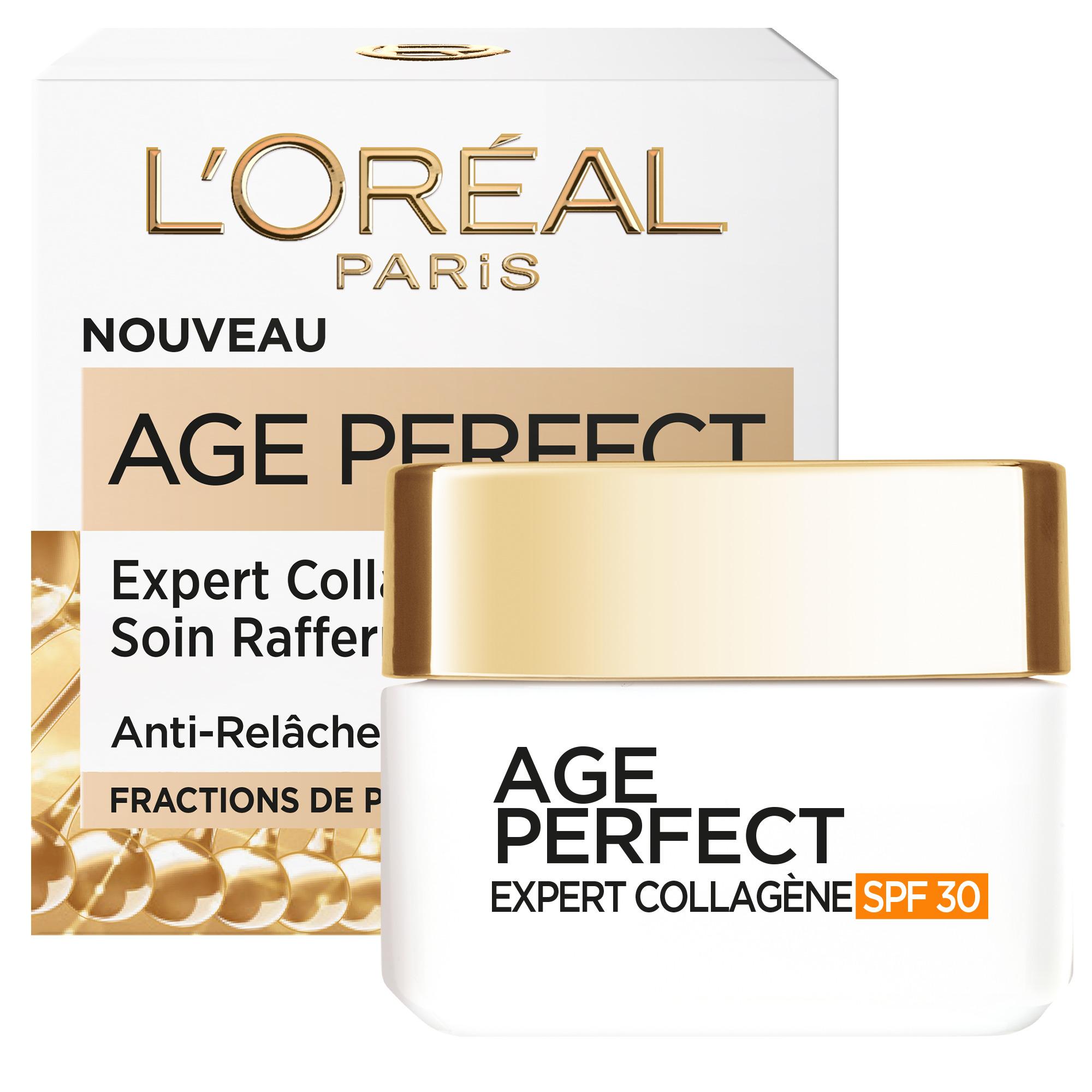 Voir la diapositive 2 : L'OREAL Age perfect soin raffermissant anti-relâchement + anti-tâche protection solaire 30 peaux matures 50ml