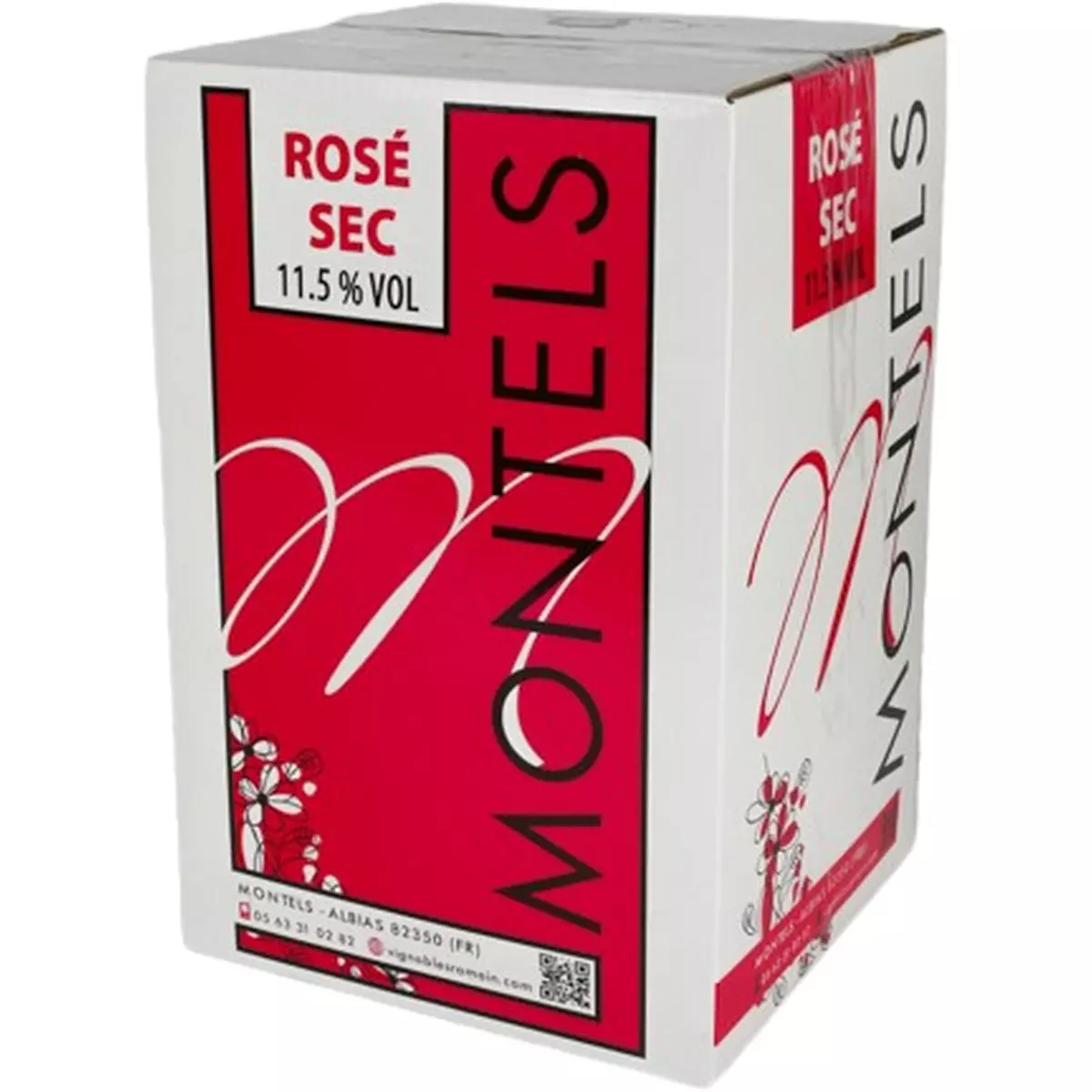 Vin de France Domaine de Montels rosé sec bib 5l