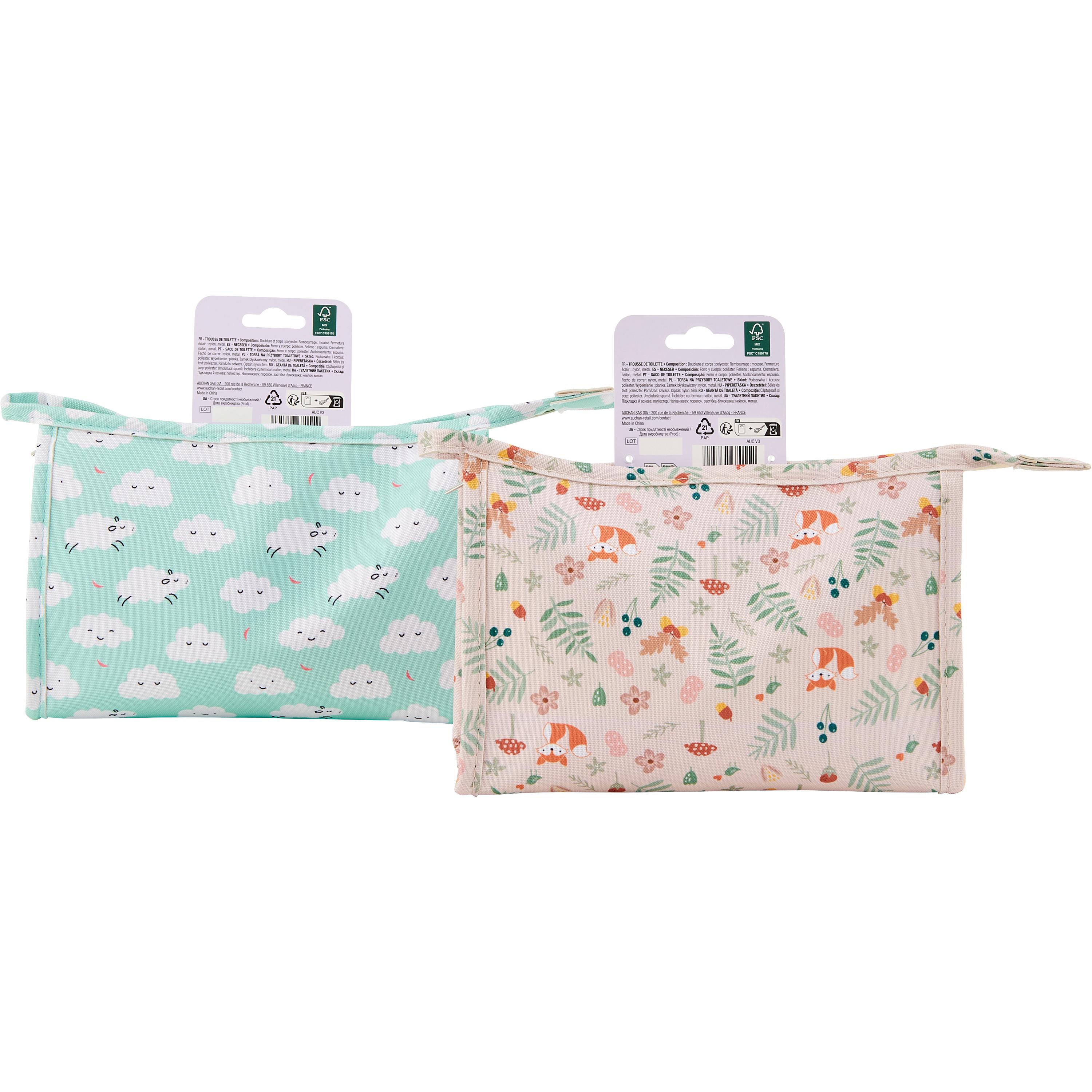 Voir la diapositive 2 : AUCHAN Trousse de toilette enfant 1 pièce