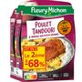 Voir la diapositive 1 : FLEURY MICHON Poulet tandoori et semoule aux petits légumes 2x280g