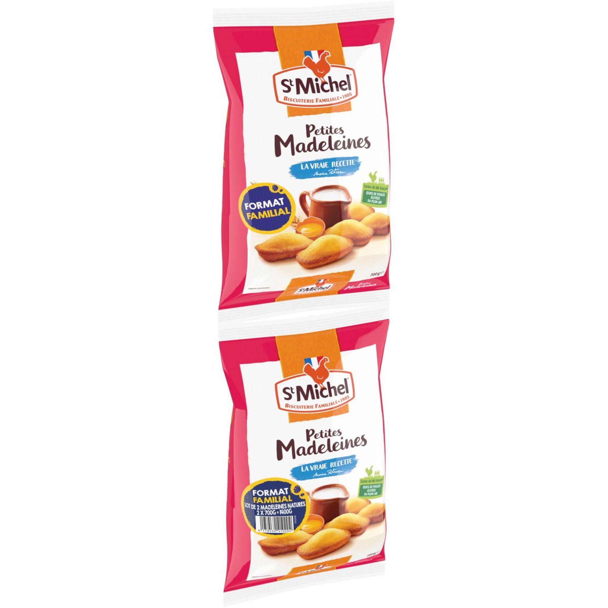 ST MICHEL Petites madeleines nature Format familial 1.4kg