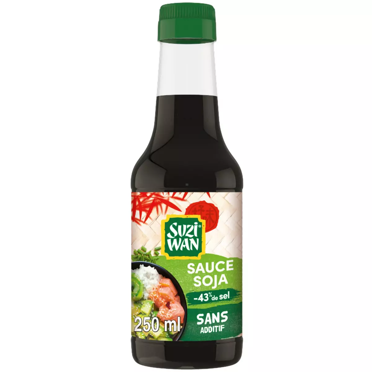 SUZI WAN Sauce soja allégé en sel 250ml