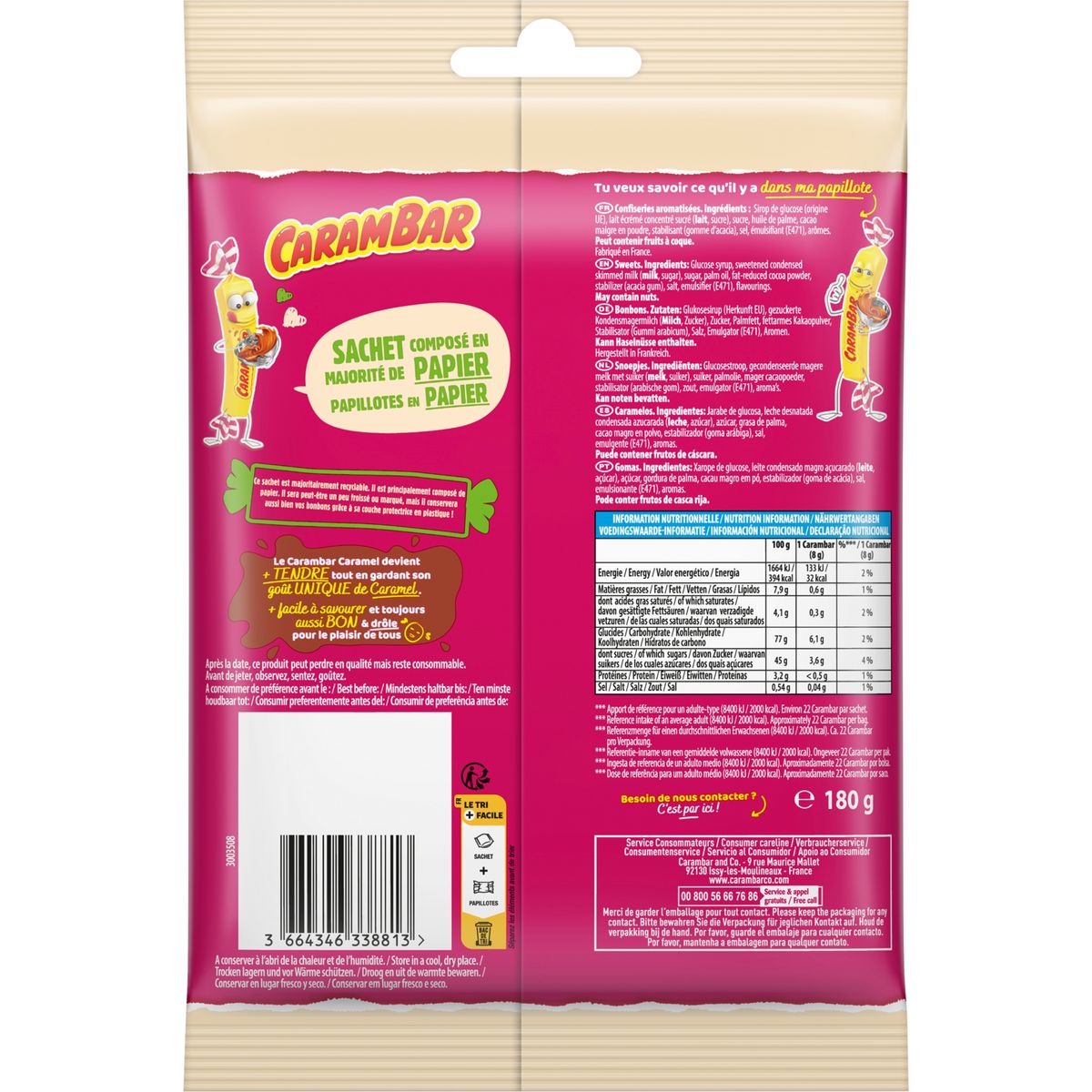 CARAMBAR Caramel original 180g