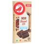 Voir la diapositive 2 : AUCHAN Tablette de chocolat noir dessert 52% faible teneur en sucre 1 pièce 200g