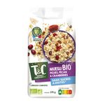 TERRES ET CEREALES Céréales muesli aux figues pécan et cranberries bio 375g