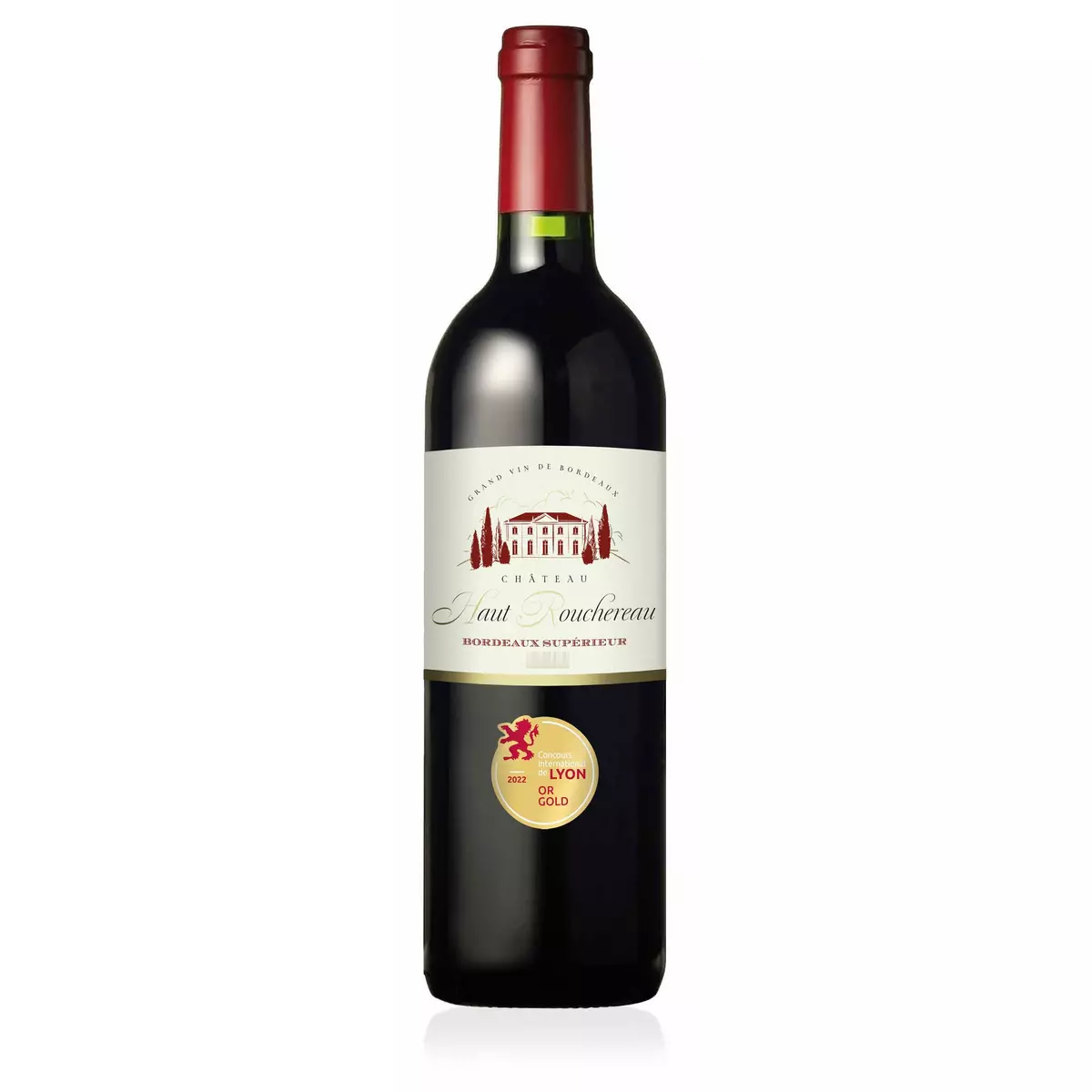 Vin rouge AOP Haut Rouchereau Bordeaux supérieur 75cl