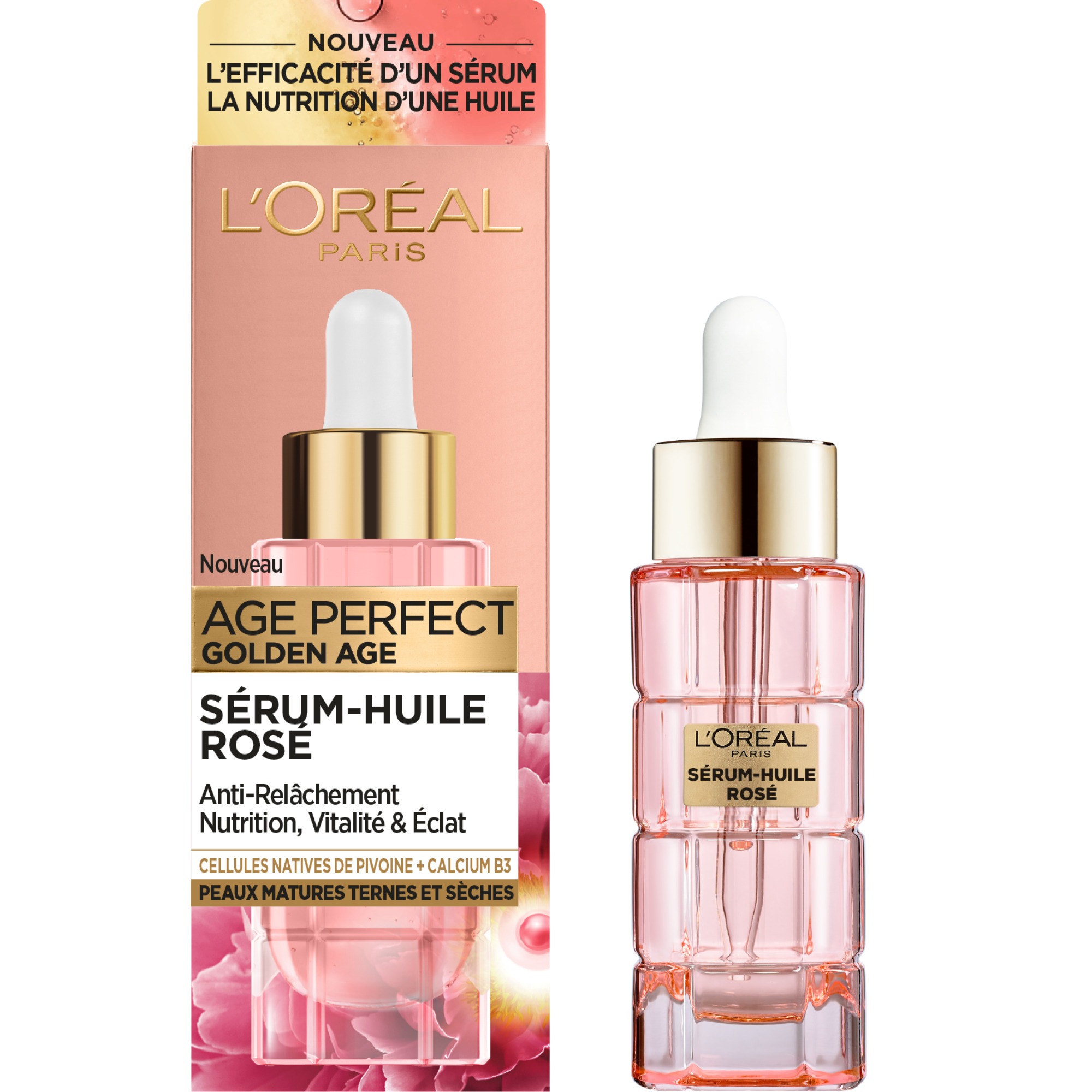 Voir la diapositive 2 : L'OREAL Age Perfect Golden Age Sérum-huile rosé 30ml